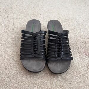Baretraps Harlett Sandals Comfort Memory Foam Strappy Slides Black‎ 7.5M